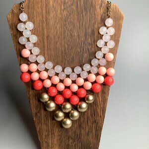 New York Bead Bib Necklace